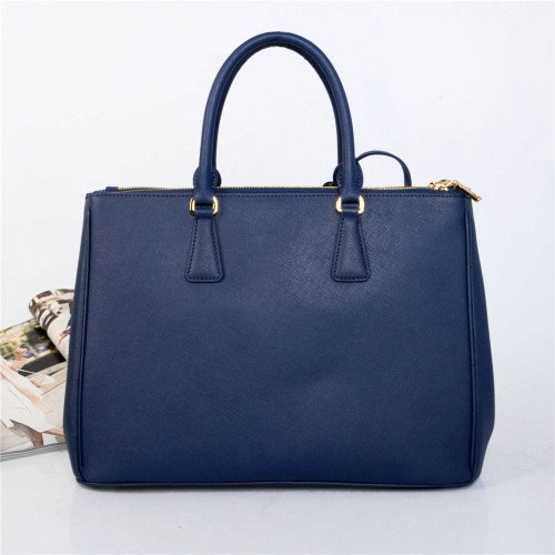 2014 Prada saffiano calfskin tote bag BN1786 royablue on sale